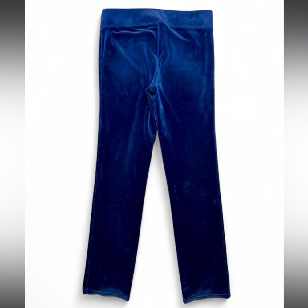 ❤️Lilly Pulitzer Velour Bootleg Yoga Lounge Pants in Deep Blue - Picture 3 of 5